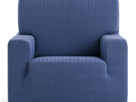 Armchair slipcovers Eysa JAZ Blue 70 x 120 x 130 cm Fashion