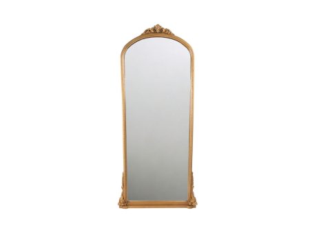 Wall mirror Romimex Golden MDF Wood 84 x 183 x 6 cm For Discount