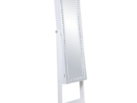 Free standing mirror Alexandra House Living White 46 x 36 x 158 cm Rectangular Online Hot Sale