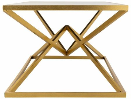 Centre Table Alexandra House Living Gold Metal Paper Iron MDF Wood 60 x 45 x 110 cm Online Sale