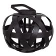 Lantern 35 x 35 x 29 cm Candleholder Black Bamboo Fashion