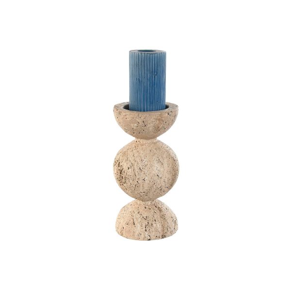 Candleholder Home ESPRIT Beige Magnesium 12 x 12 x 24 cm Online Sale