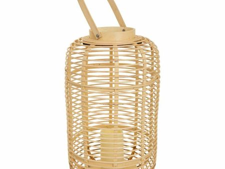 Lantern Alexandra House Living Natural Bamboo Rattan 29 x 48 x 29 cm For Cheap