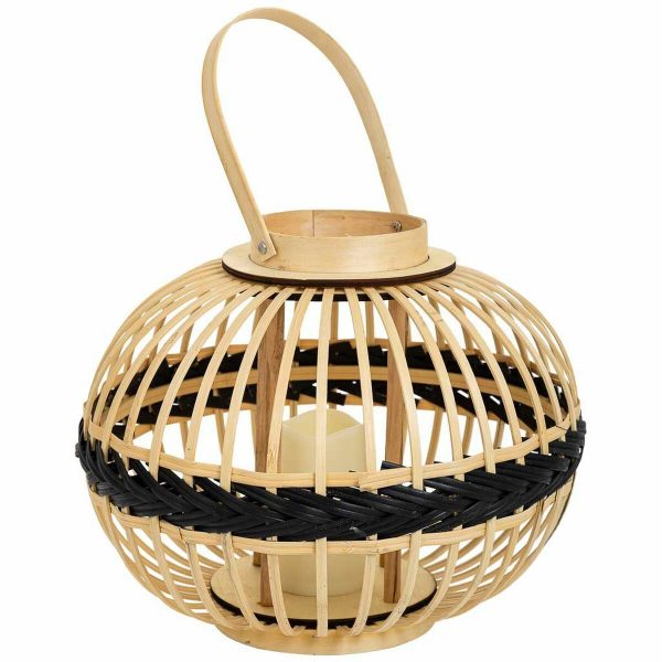 Lantern Alexandra House Living Natural Bamboo 37 x 30 x 37 cm Sale