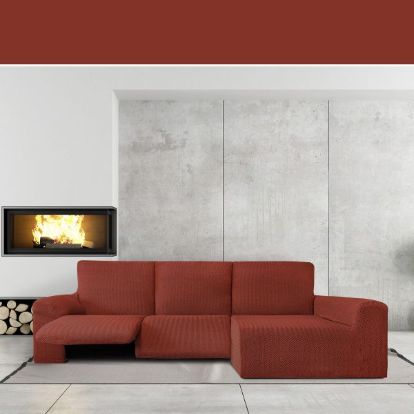 Right long arm chaise longue cover Eysa JAZ Dark Red 180 x 120 x 360 cm Sale