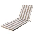 Cushion for lounger 190 x 55 x 4 cm Beige Fashion