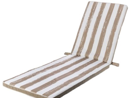 Cushion for lounger 190 x 55 x 4 cm Beige Fashion