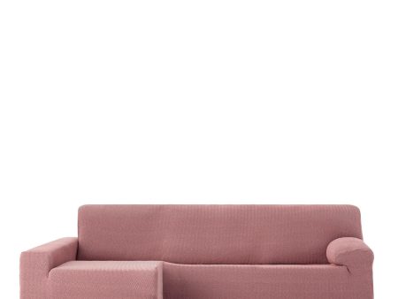 Left long arm chaise longue cover Eysa JAZ Pink 180 x 120 x 360 cm For Cheap