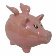 Money box DKD Home Decor Dolomite Children s Modern Pig Iridescent 16,5 x 11,5 x 15 cm Online Hot Sale