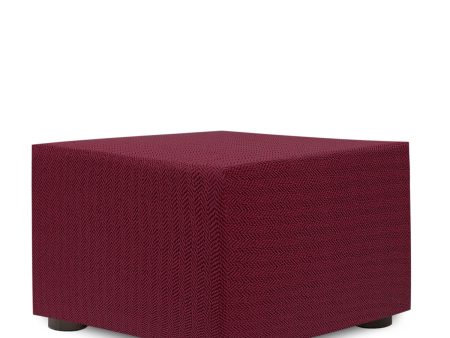 Pouffe cover Eysa JAZ Burgundy 100 x 65 x 100 cm For Discount