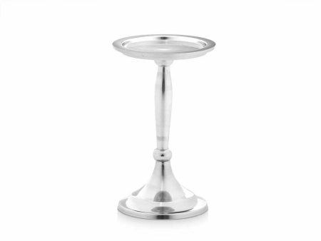 Candle Holder Silver Aluminium 10 x 17 x 8,5 cm (8 Units) For Sale