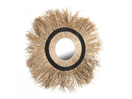 Wall mirror Romimex Natural Rattan 80 x 4 x 80 cm Circular Hot on Sale