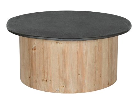 Centre Table Home ESPRIT Natural Dark brown Fir 90 x 90 x 40 cm Online