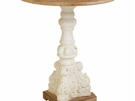 Centre Table Alexandra House Living White Fir wood MDF Wood 66 x 81 x 66 cm For Discount