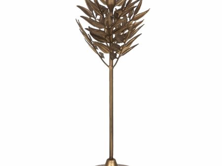 Candleholder Golden Iron 17 x 17 x 43 cm Online Hot Sale