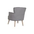 Armchair DKD Home Decor Fir Polyester Dark grey (66 x 70 x 88 cm) Online