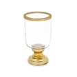 Candleholder Wineglass Golden Steel 12 x 24,5 x 12 cm (6 Units) Online Hot Sale