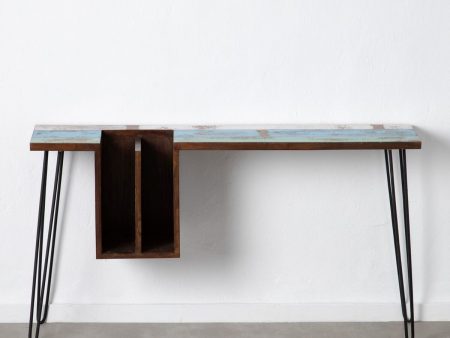 Desk 140 x 35 x 77 cm Metal Wood Fashion