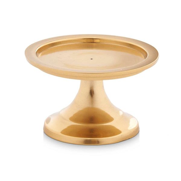 Candle Holder Golden Aluminium 10 x 6 x 10 cm (12 Units) Online now