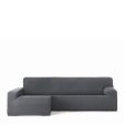 Left long arm chaise longue cover Eysa BRONX Dark grey 170 x 110 x 310 cm For Sale