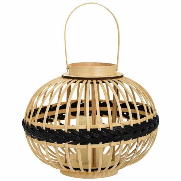 Lantern Alexandra House Living Natural Bamboo 37 x 30 x 37 cm Sale