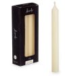 Candle Set Acorde 126-B-AR Cream 2 x 2 x 20 cm (12 Units) For Cheap