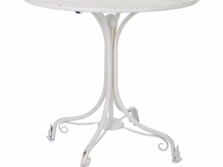 Table Alexandra House Living White 80 x 78 x 80 cm Online