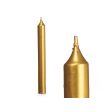 Candle Set Acorde 123-D-AR Golden 2 x 2 x 15 cm (12 Units) Online