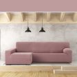 Left long arm chaise longue cover Eysa JAZ Pink 180 x 120 x 360 cm For Cheap