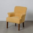 Armchair 77 x 64 x 88 cm Synthetic Fabric Wood Mustard Supply