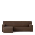 Right short arm chaise longue cover Eysa TROYA Brown 170 x 110 x 310 cm Discount