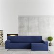 Right long arm chaise longue cover Eysa BRONX Blue 170 x 110 x 310 cm Supply