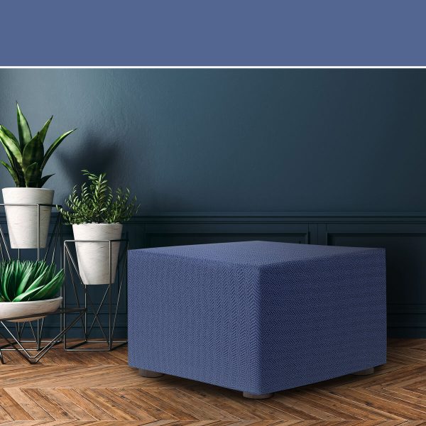 Pouffe cover Eysa JAZ Blue 100 x 65 x 100 cm on Sale