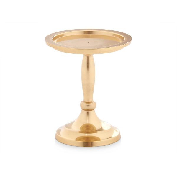 Candle Holder Golden Aluminium 10 x 12 x 10 cm (8 Units) Fashion