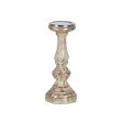 Candleholder White Crystal 13 x 13 x 30 cm Online Hot Sale