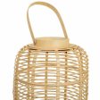 Lantern Alexandra House Living Natural Bamboo Rattan 29 x 48 x 29 cm For Cheap