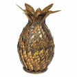 Candle Holder Alexandra House Living Golden Iron 15 x 26 x 15 cm Pineapple For Sale