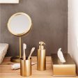 Free standing mirror Andrea House Golden Metal Circular (5 Pieces) Fashion