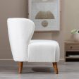 Armchair 72 x 78 x 82 cm Rubber wood White Cheap