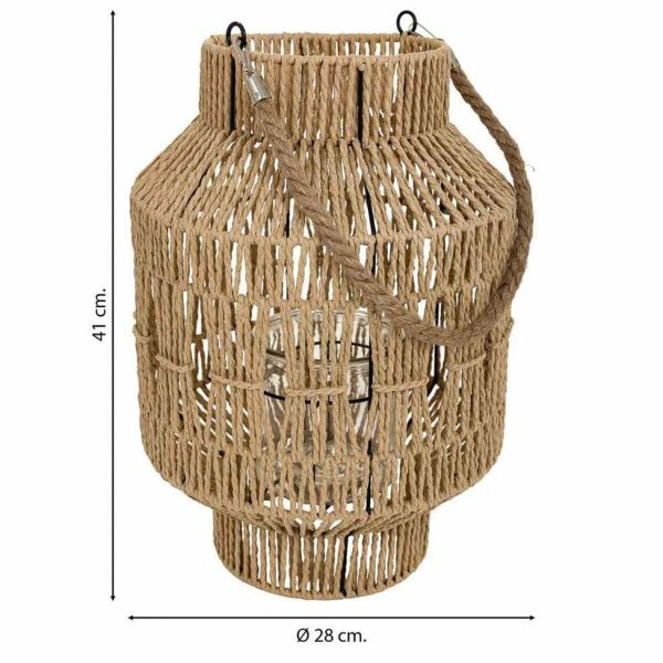 Lantern Alexandra House Living Natural Paper Iron 28 x 41 x 28 cm Fashion