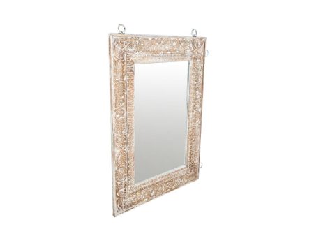 Wall mirror Romimex Brown Mango wood 100 x 130 x 5 cm Online Hot Sale