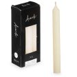 Candle Set Acorde 123-B-AR Cream 2 x 2 x 15 cm (12 Units) on Sale