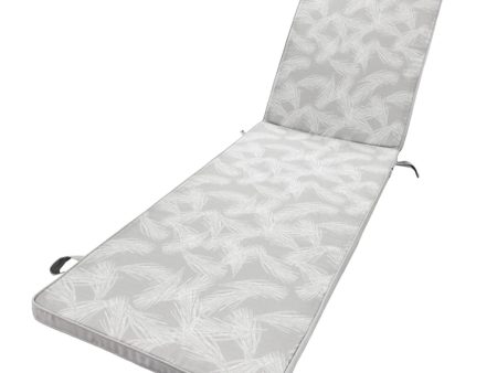 Cushion for lounger 190 x 55 x 4 cm Light grey Online Sale