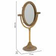 Mirror with Mounting Bracket Alexandra House Living Gold Resin 9 x 30 x 17 cm Online now