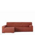 Left long arm chaise longue cover Eysa TROYA Orange 170 x 110 x 310 cm Online Hot Sale