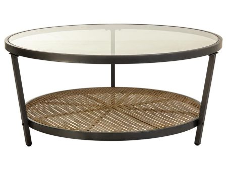 Centre Table Alexandra House Living Brown Glass Iron 91 x 41 x 91 cm Online