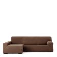 Left long arm chaise longue cover Eysa JAZ Brown 180 x 120 x 360 cm Online