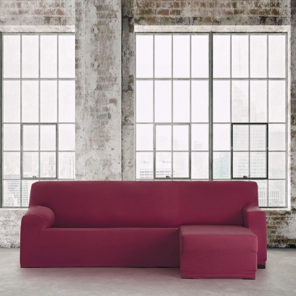 Right short arm chaise longue cover Eysa BRONX Burgundy 110 x 110 x 310 cm Discount