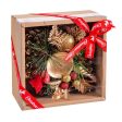 Christmas Candle Holder Multicolour Golden Metal Plastic 15 x 15 x 10 cm Online Sale