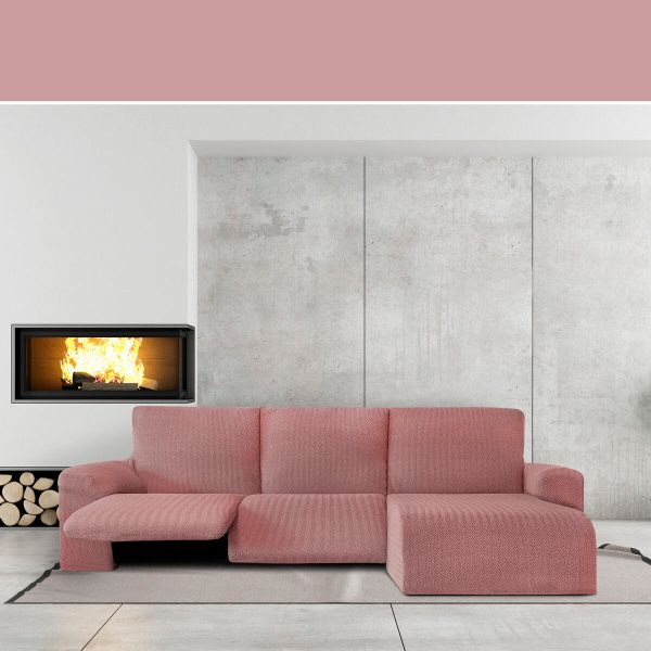 Right short arm chaise longue cover Eysa JAZ Pink 120 x 120 x 360 cm Online